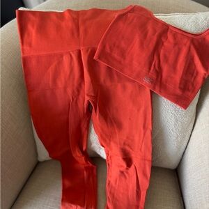 Set Active Coral Red Activewear Set